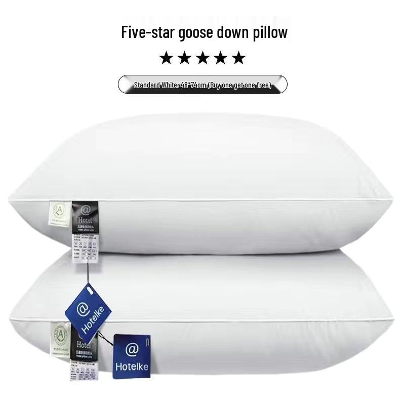 

Подушка для поддержки шеи Five-Star с альтернативным наполнителем из белого пуха Low Pillow 700g