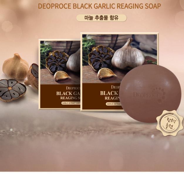 Deoproce Black Garlic Re-Aging Soap 100g