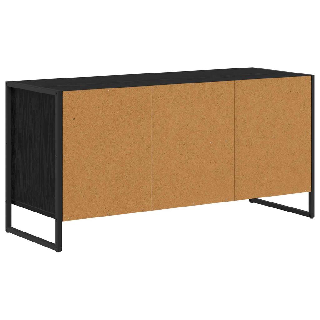 TV Stand in Black Oak Effect 100 x 36 x 49.5 cm