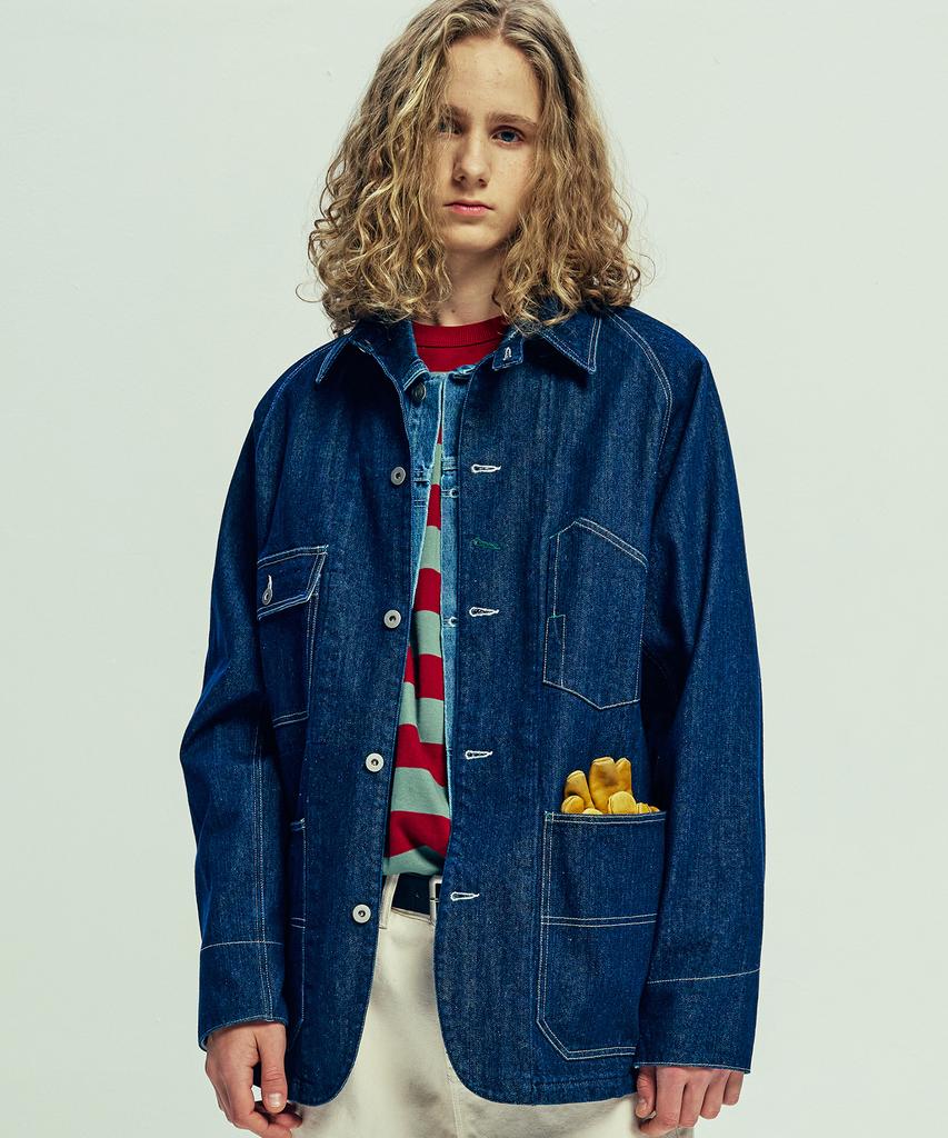 Knd Xau Denim Chore Jacket Indigo