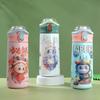 Straw Carter Portable Pea Cup Cartoon Double Drinking Cup Thermos Cup 304 Stainless Steel