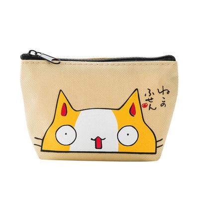 Katzen-Print Geldbörsen Cartoon Tier Mini Geldbeutel Kartenhalter Schlüsseltasche