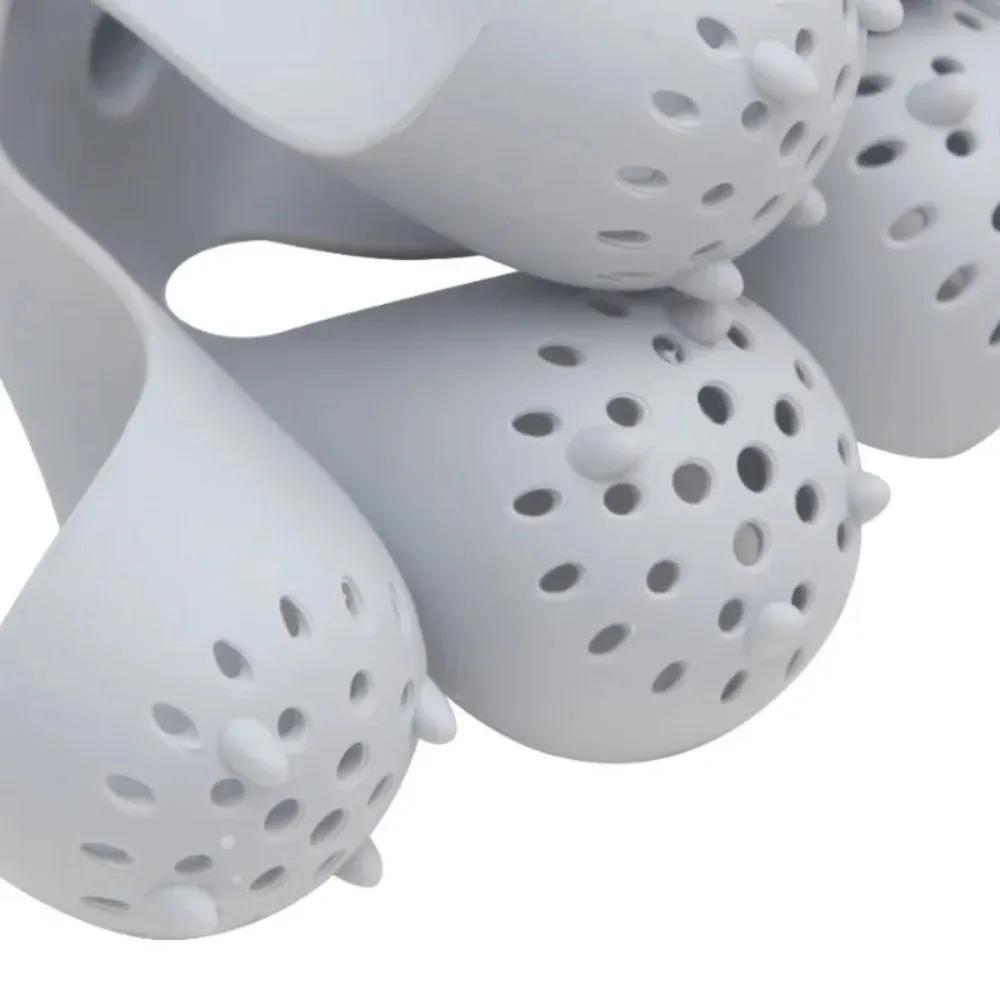 Boiled Egg Holder Silicone Egg Steamer Tray Kitchen Acssories Steamed Eggs Tray Silicone Egg Boiler with Anti-scald Handle