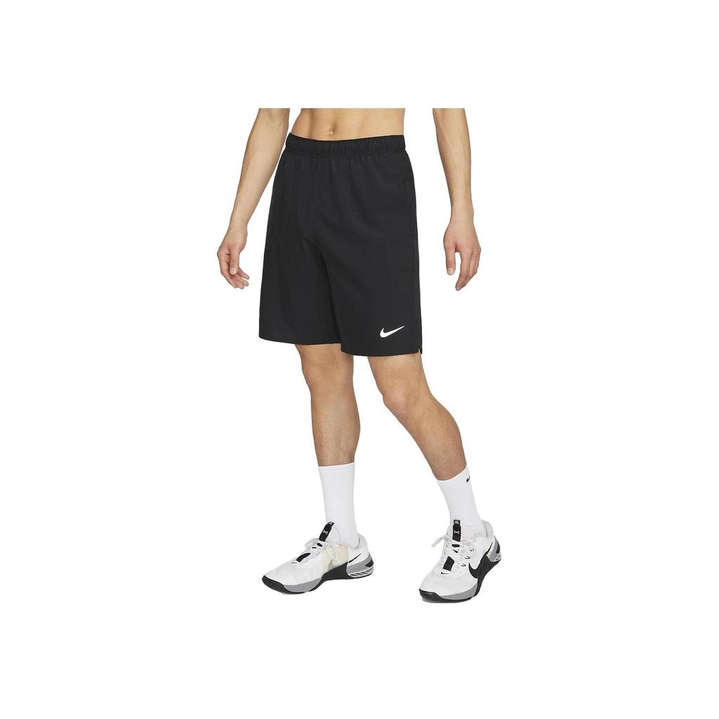 Nike Shorts Masculinos de Cor Sólida com Bolso e Cordão na Cintura Alta Pretos DV9366-010