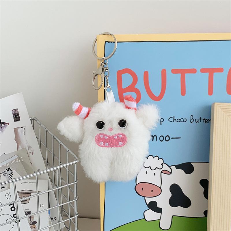 Cute Little Rabbit Monster Creative Doll Grab Machine Doll Holiday Backpack Keychain Plush Doll Pendant