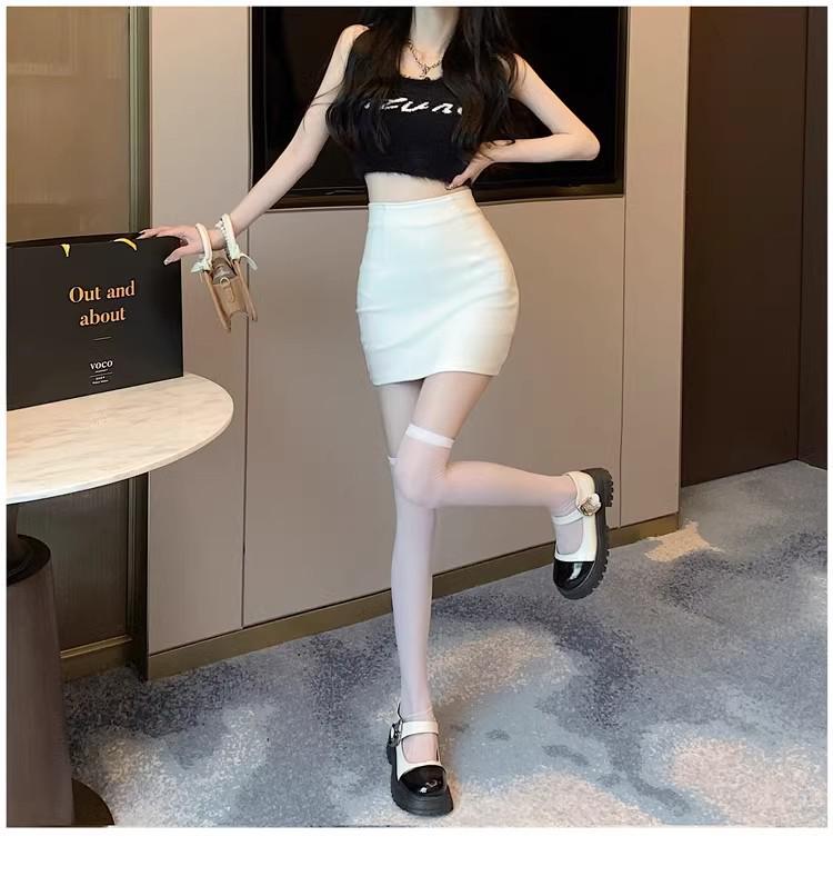 Women's XS Black Summer 2025 High Waist Bodycon Midi Pencil Skirt