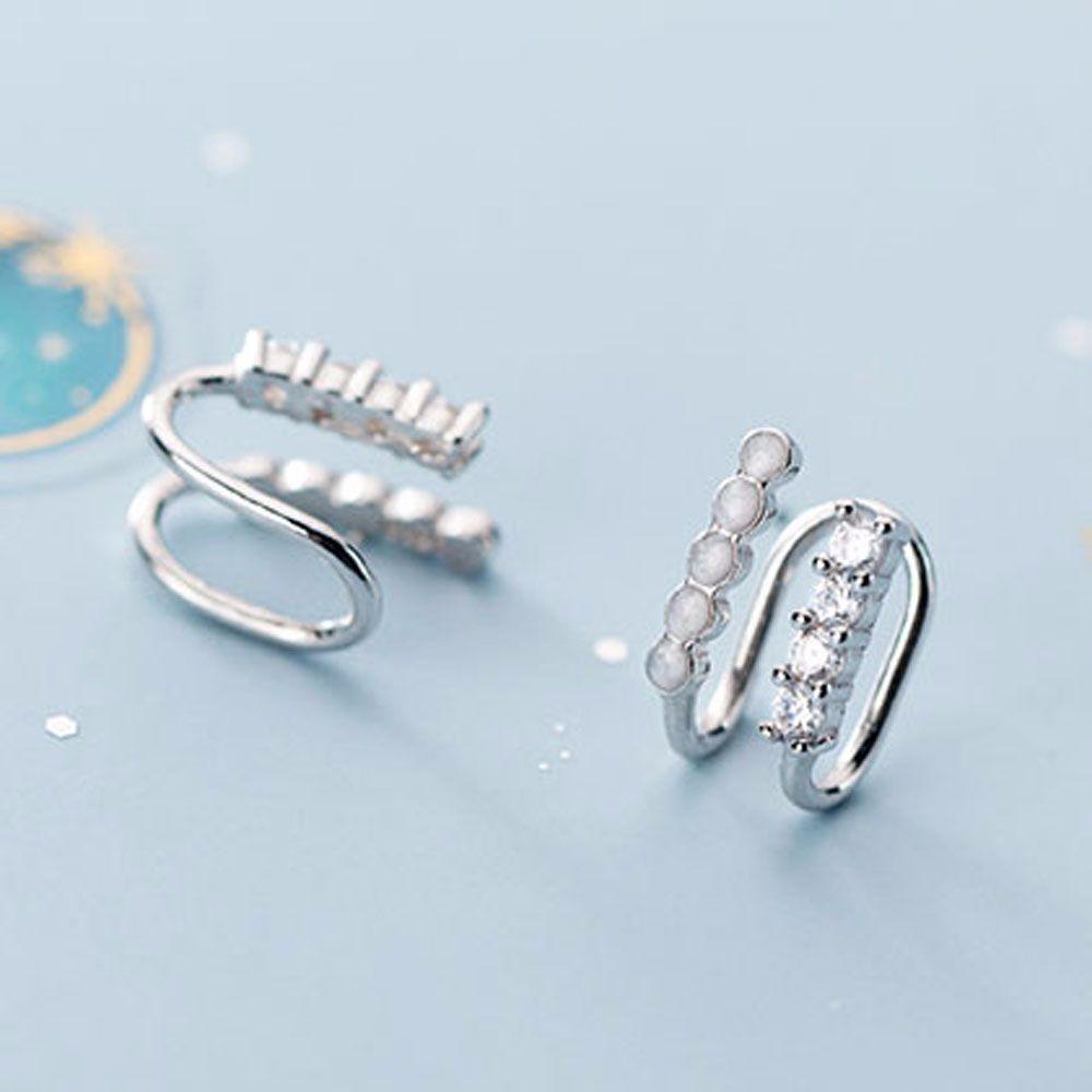 Ear Hole Ear Cuff Double Layer Zinc Zinc Alloy Ear Bone Clip Cartilage Clip Clip Earrings Ear Clip