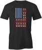 AMERICAN FLAG GUN TShirt Tee Short-Sleeved Cotton POLITICAL CLOTHING S1BSA650