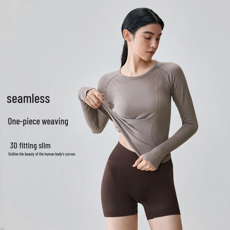 Gigt Women s Slim Fit Breathable Long-Sleeve Yoga Top XL