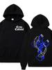 Trendy Rapper Cruz's 922-928 Album-themed Printed Hooded Sweatshirt Formensuitable for Autumn and Winter Casual Wear Loose Fit.