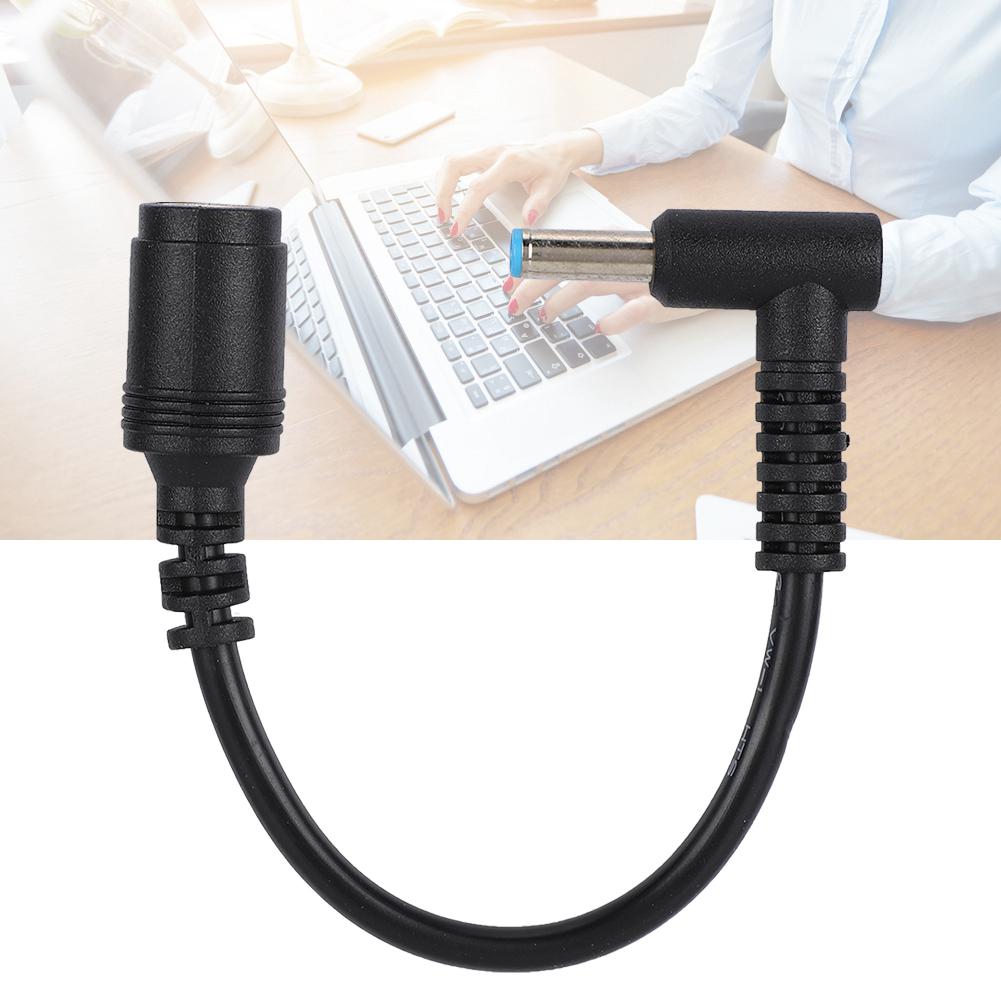 For HP Ultrabook Power Adapter 7.4 x 5.0 Female to 4.5 x 3.0 Male Bend with Pin Conversion Line