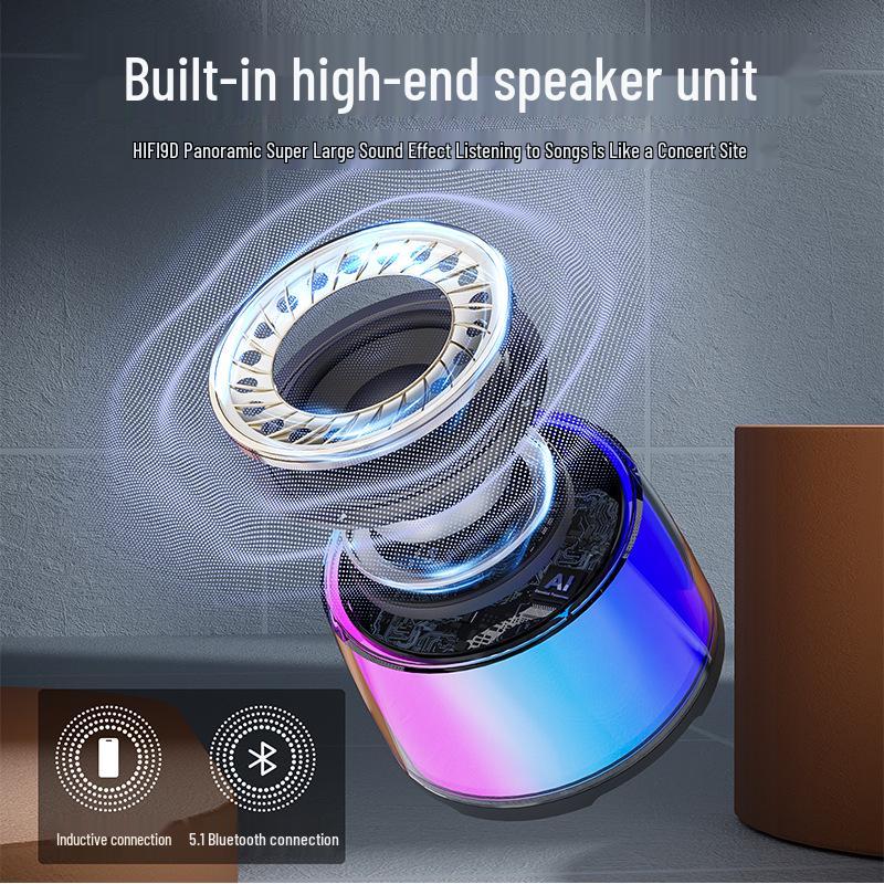 Portable NFC Speaker with Wireless Charging Stand