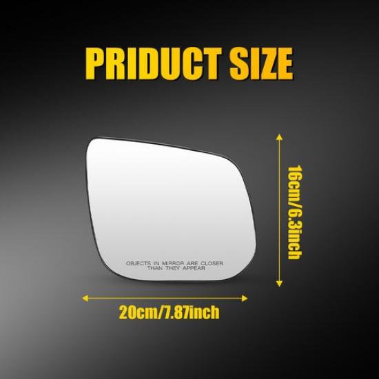 Mirror Glass For 2015- Chevrolet Colorado GMC Canyon Right Side Heated