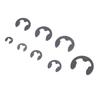 Pack of 225 High Strength Manganeses Steel E Types Circlips for Mechanical Equipment Support and Fixation In Box