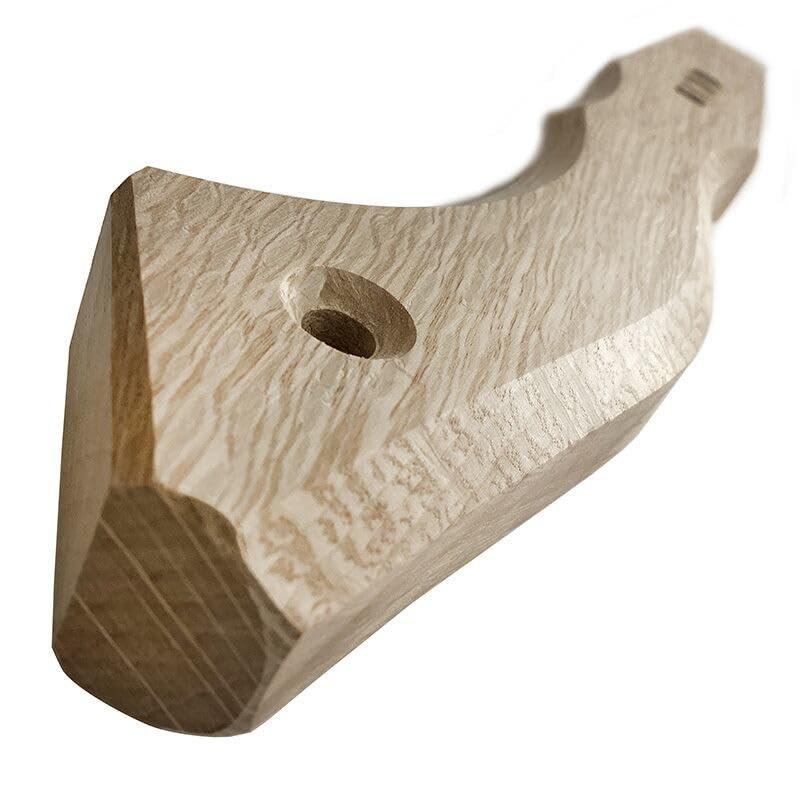Marukin Oak Genno Hammer Handle Square Snake Curved Short Type 250mm (10x24mm) Made in Japan