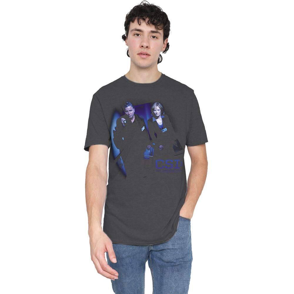 Csi At The Scene T-Shirt S-2XL Charcoal XL