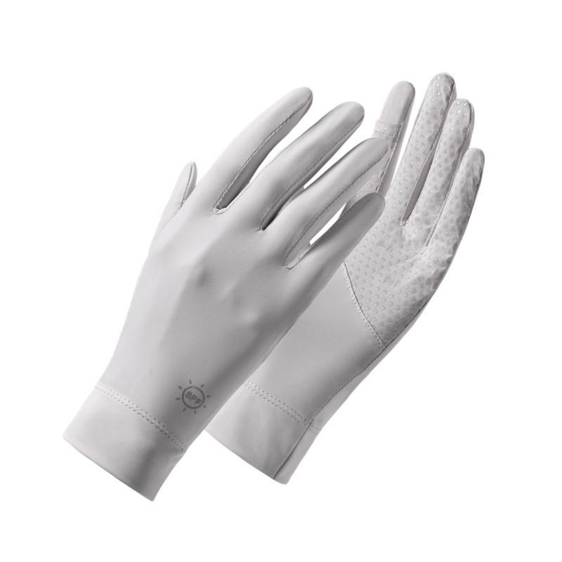 Ice Silk Sun Protection Gloves for Women Summer Outdoor UV Protection  Breathable Touch Screen  Anti Slip  Tram Sports and Cycling Gloves