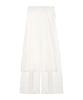 Nigaennikol Wrinkle Layered Wrap Skirt Pants_Ivory