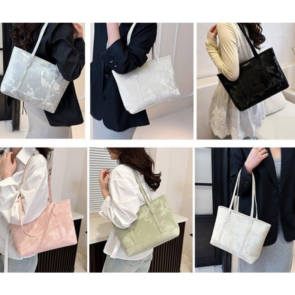 Women's Fashion Tote Bag, Large Capacity Commuter Shoulder Bag, Versatile PU Leather Handbag For School Work Travel Shopping