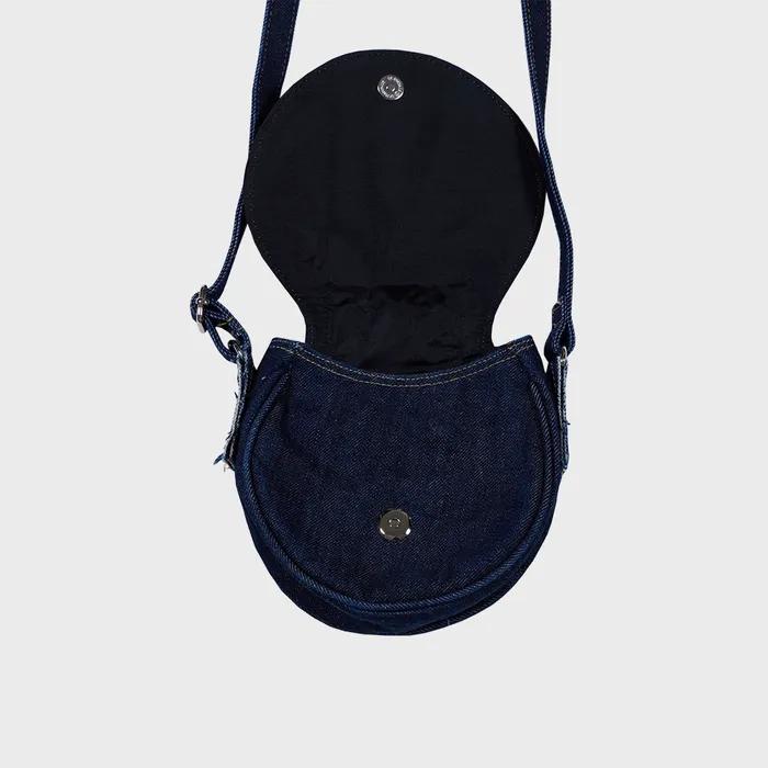 WASHED DENIM MINIBAG (DARK NAVY)