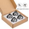 4PCS HiFi Carbon Fiber Speaker Shock Absorber Aluminum Alloy Speaker Spikes Stand Feet Pad for Speaker DAC Shock Absorbing