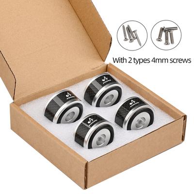 Super Premium 4PCS Hifi Speaker Spikes Stand Feet Pad Aluminum Alloy for Speaker DAC Shock Absorbing Foot Pad