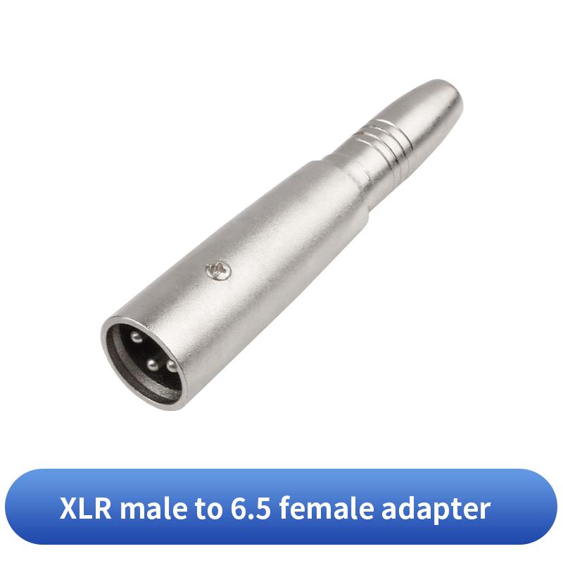 1/4 Inch Male To 3 Pin XLR Female Adapter Stereo 6.35 Mm Female To3-Pin XLR Male Mixer Juitar Microphone Connector 6.5-XLR Plug