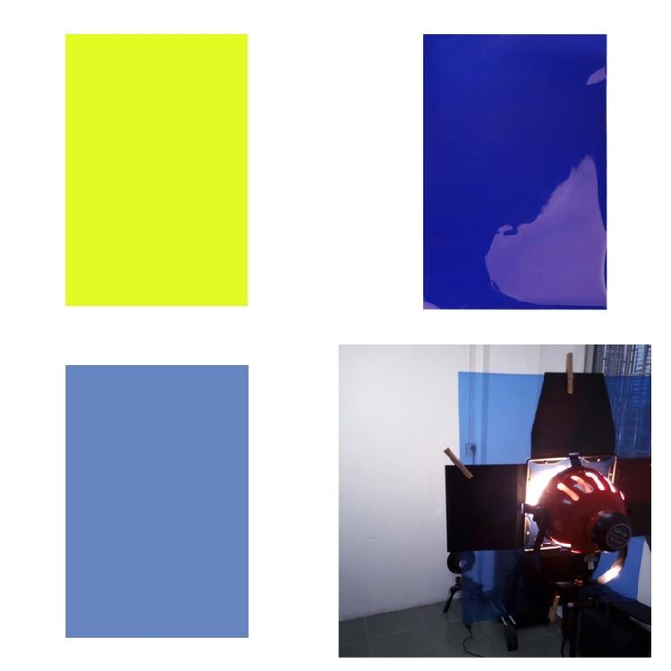 Filtri Colore Gelatina di Carta Professionali 40x50cm 15.75x19.69in per Illuminazione Scenica