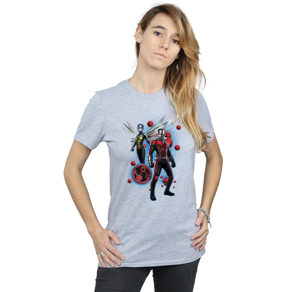 Marvel Womens/Ladies Ant-Man And The Wasp Particle Pose Cotton Boyfriend T-Shirt