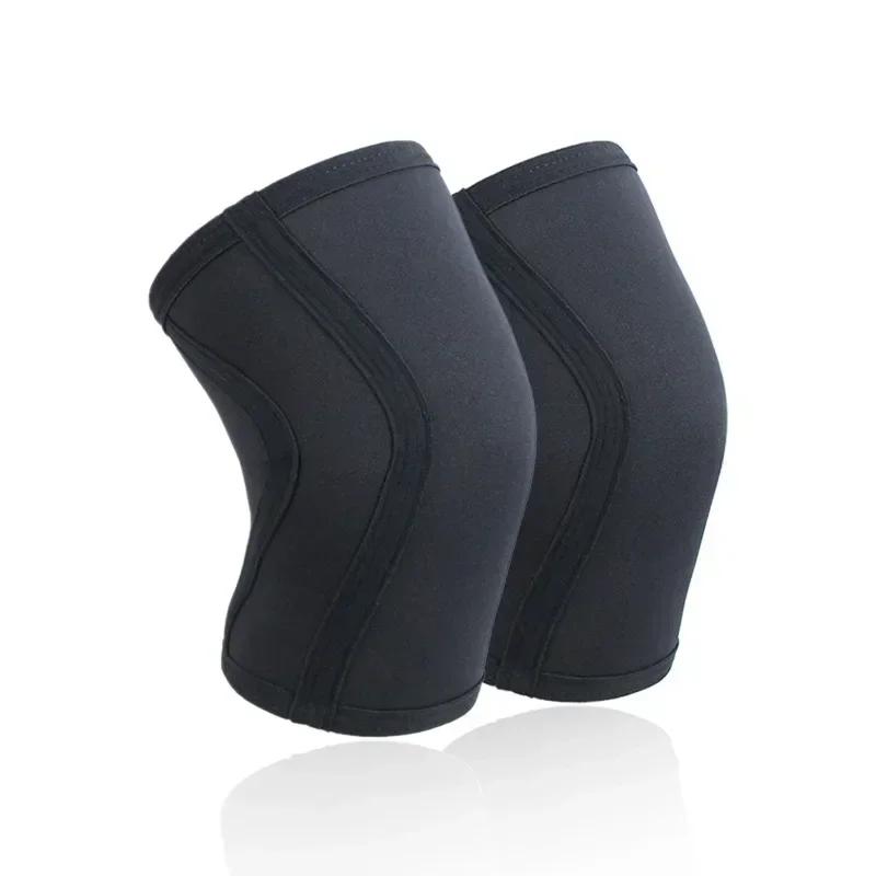 1 Pair Squat 7mm Knee Sleeves Pad Support Men and Women Gym Athletic Compression Neoprene Knee Protector For CrossFit Weightlifting