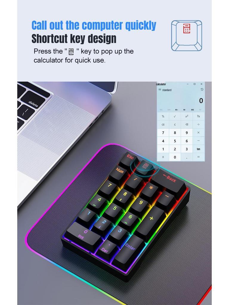 YF20 Wired 20-Key Mechanical Digital Keyboard