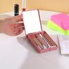 5-pack mini travel portable box with mirror makeup brush set loose powder brush foundation brush eye shadow brush lip blending brush
