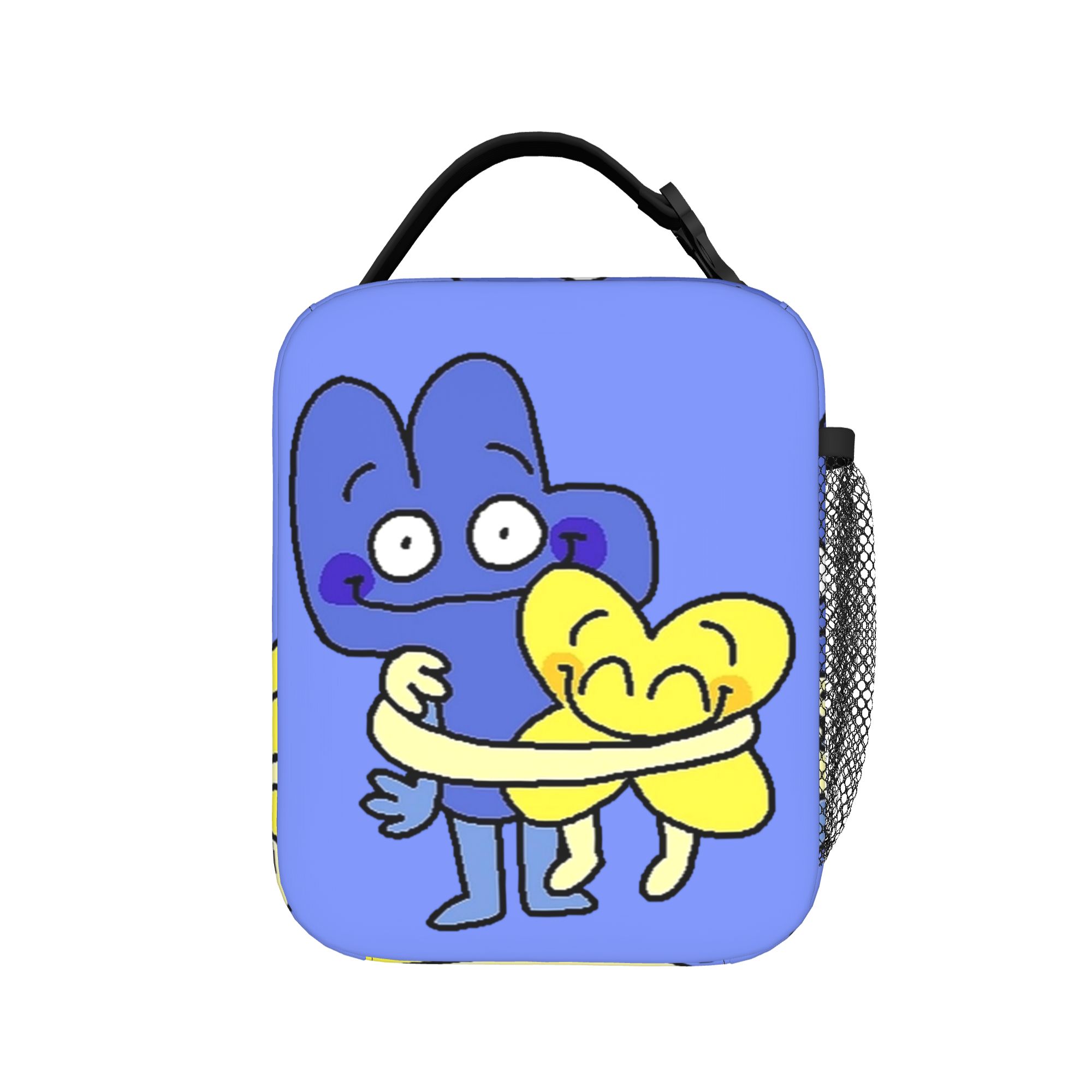 Sac à lunch isotherme animé Ball BFDI Sac thermique réutilisable, Contenant à lunch Grand fourre-tout Boîte à lunch Fille Garçon Travail Pique-nique One Size