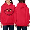 Children's Long-sleeved Loose-fitting Pullover Hoodie With Drawstring And Solid Color