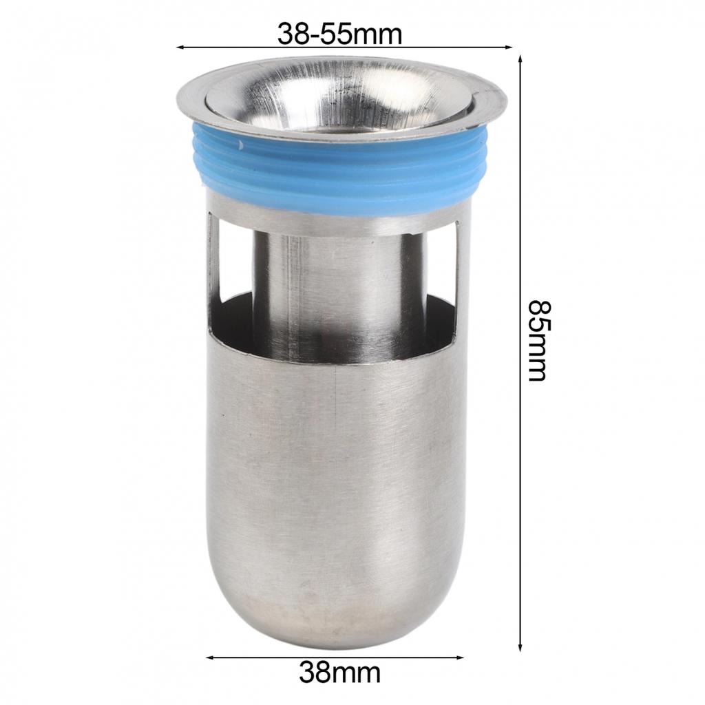 Advanced Control 304 Stainless Steel Drain Backflow Preventer Shower Floor Drain