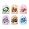 ZABC PET Sticker Pack - Herb Poetry Series: 40 Floral Theme Sheets, 6 Styles