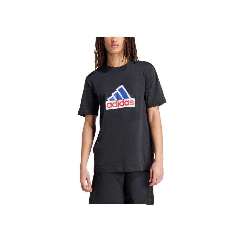 adidas Future Icons Badge of Sport Tee Black Men Streetwear IS9596
