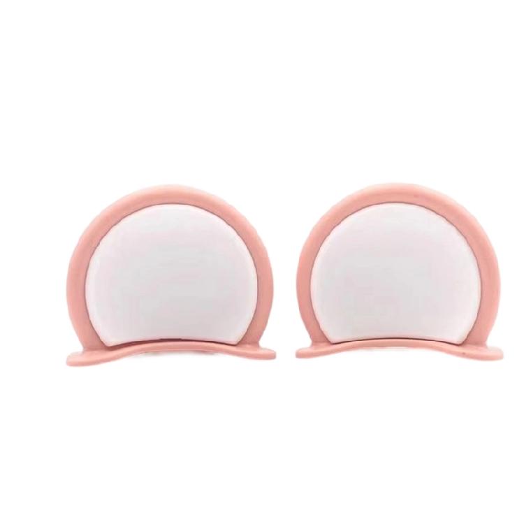 Playful Bear Themed Helmet Accessories 2PCS Plastic Decoration Lightweight Design Fit for Most Helmets Easy Installation