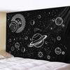 VIKAMA Black and White Sun and Moon Tapestry Mysterious Mandala Wall Hanging Meditation Room psychedelic Witchcraft Decoration