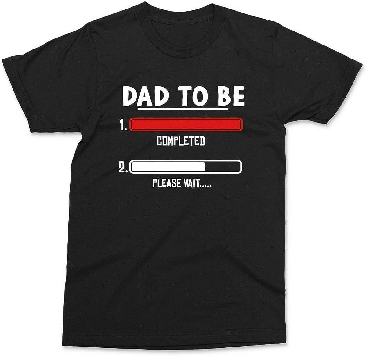 Dad to Be 2nd T-Shirt Funny Second -Born Baby Gift Daddy Father of Two Black mens XXL чёрный