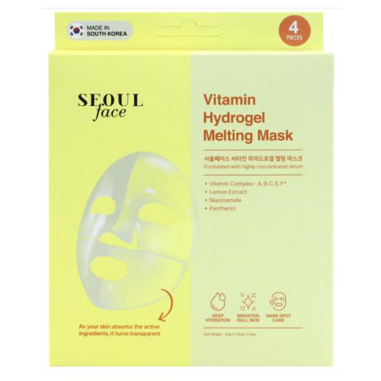 [DERMAL] Витаминная гидрогелевая тающая желеобразная гелевая маска 34 г*4 шт.(1 КОРОБКА) 2)Vitamin 4EA(1BOX)