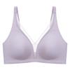 Seamless Lingerie Women's Semi-fixed Cup Gathering Bra for Breast Retraction and Anti-sagging Thin Design Without Underwire Push Up Bra