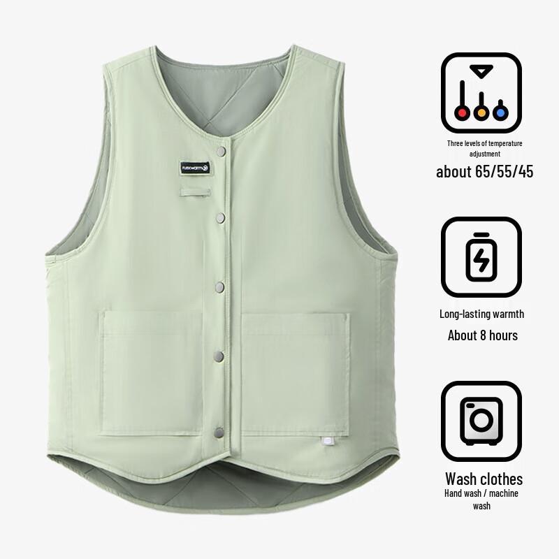 

Умный перезаряжаемый жилет с подогревом Flexwarm