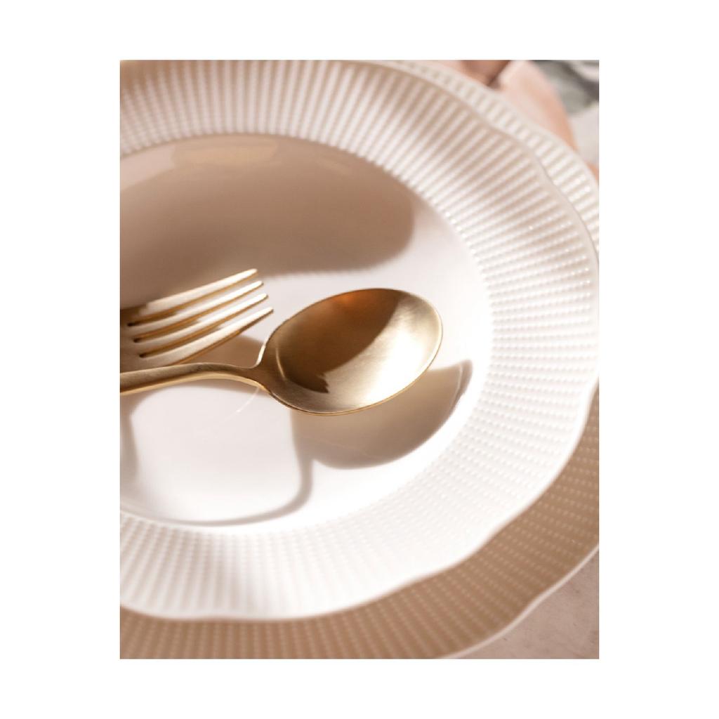 Delron 24 Piece Dinner Set For 6 Persons - White