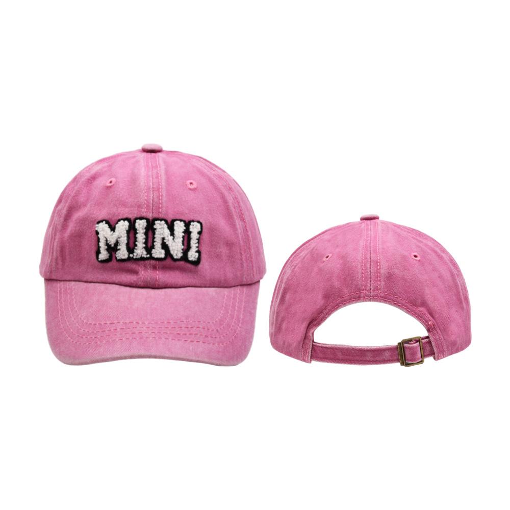

Unisex Washed Cotton Baseball Cap MAMA MINI Hip Hop Sun Cap Outdoor Hat for Women Girls Boys Toddlers Mother/Kids One Size