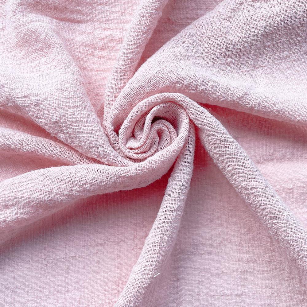 Summer Crepe Slub Fashion Thin Linen Cotton Fabric Eco-friendly Soft Breathable DIY Handmade Sewing Craft Making Clothes Dress