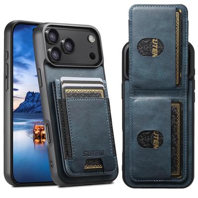 Θήκη Κινητού Πορτοφόλι με Θέση Κάρτας και Ελαστικό Λάστιχο για Apple 17 Pro Max και Samsung S25 Ultra - Δερμάτινη Προστατευτική Θήκη με Βάση