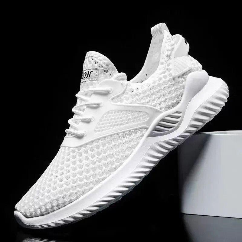 Men's Shoes Mesh Shoes 2025 Spring and Summer New Trendy Men's Casual Fly-woven Running Shoes Breathable Soft-soled Sports Shoes