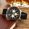 שעון קוורץ Laojia Daytona שלוש עיניים שש מחוגים רצועת פלדה עדינה סרט דבק מוצרי שעון