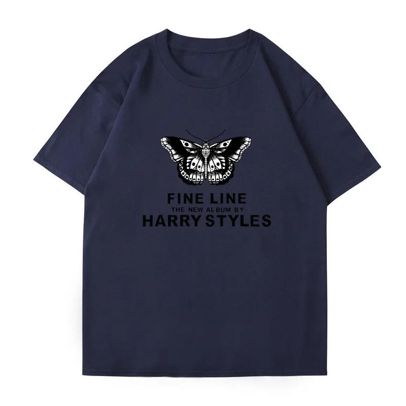Harry Styles Womens Butterfly Printed Tshirt Summer Fashion Cotton Casual Top Womens Y2K Retro Street Tshirt Clothing Top
